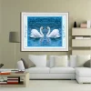 Romantic White Swan   | Full Round Diamond Painting Kits