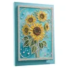 Sonnenblumen-DIY-Perlen-Malset f&uuml;r Erwachsene Wanddekoration mit Rahmen 30x40 cm