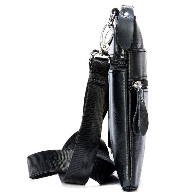 Men's Leather Shoulder Bag Retro Casual Crossbody Bag