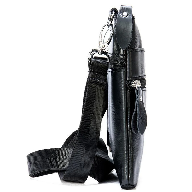 Men's Leather Shoulder Bag Retro Casual Crossbody Bag
