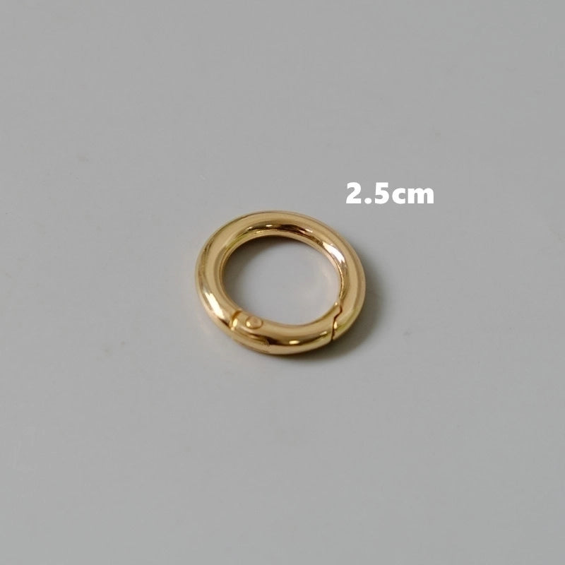 3 Pieces All Seasons Resin Solid Color Ring Handle Bag Chain