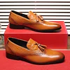 Slip-On Low-Cut Upper Round Toe Tassel Elegant Men's Dress Shoes -Dress Shoes