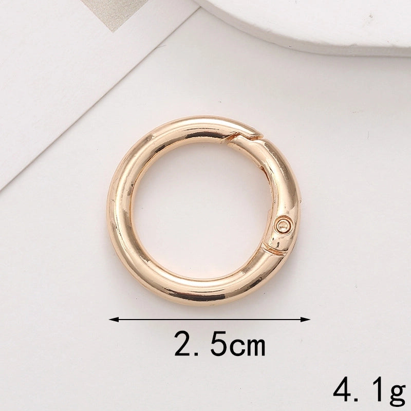 1 Piece 10 * 20mm 12*32mm 25*25mm Metal Solid Color Polished Keychain Lobster Clasp