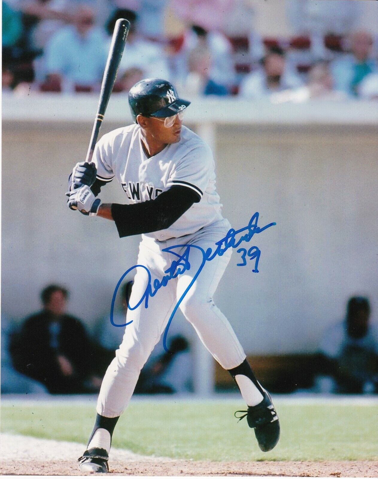 ORESTES DESTRADE NEW YORK YANKEES ACTION SIGNED 8x10