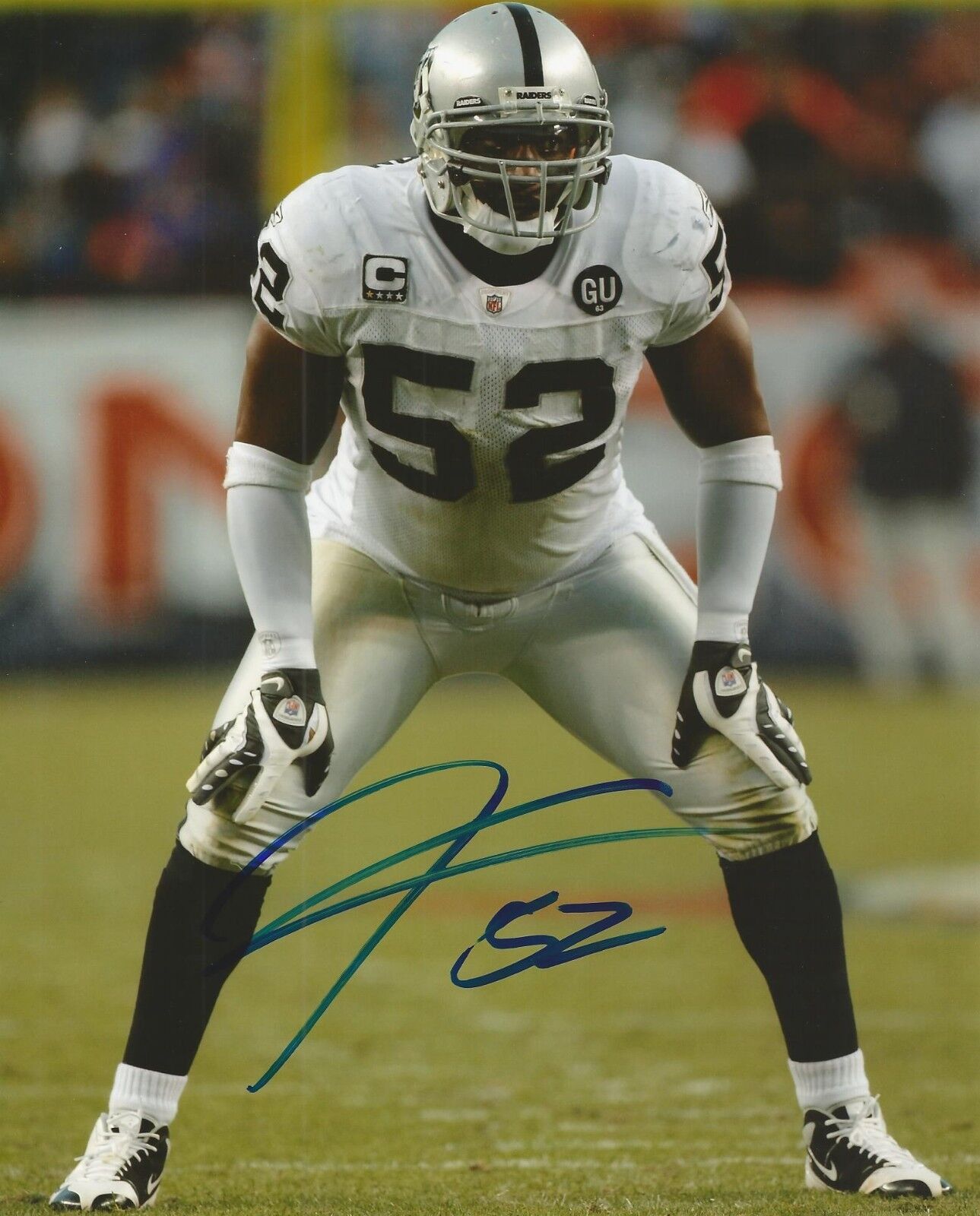 KIRK MORRISON SIGNED OAKLAND RAIDERS 8x10 Photo Poster painting #2 w/COA