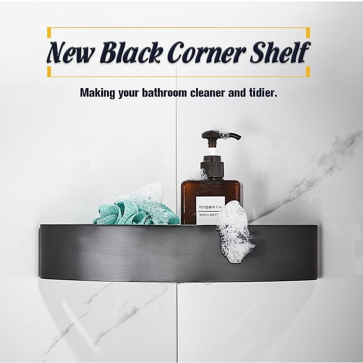 New Black Corner Shelf