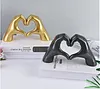 Heart gesture sculpture/Love hand home decor