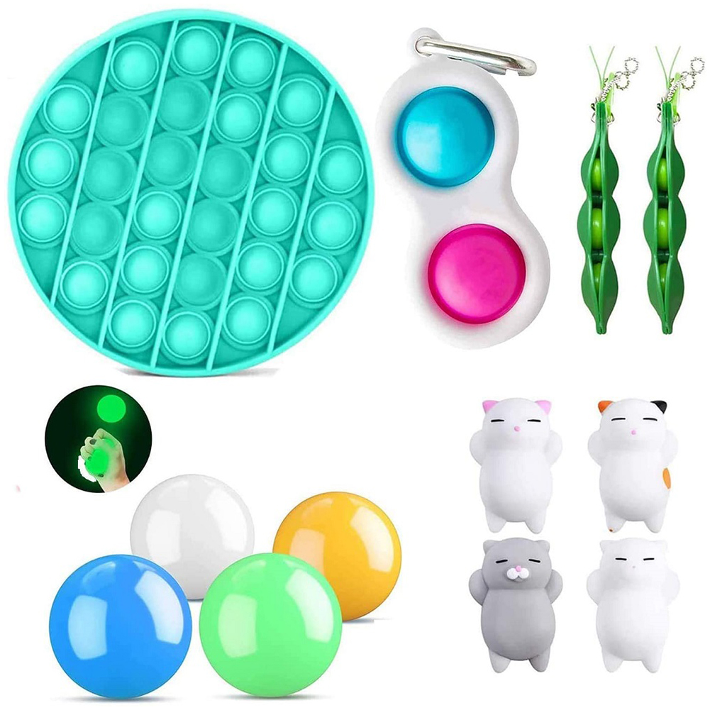 

12xFidget Sensory Toys Set Stress Reliever Squeeze Antistress for Kid Adult, 501 Original