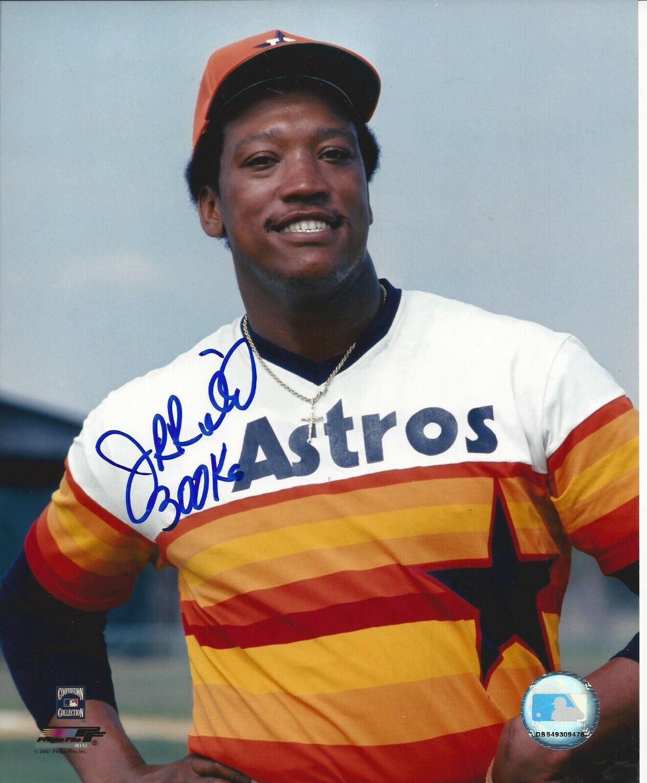 J R Richard Autographed 8x10 Houston Astros#6