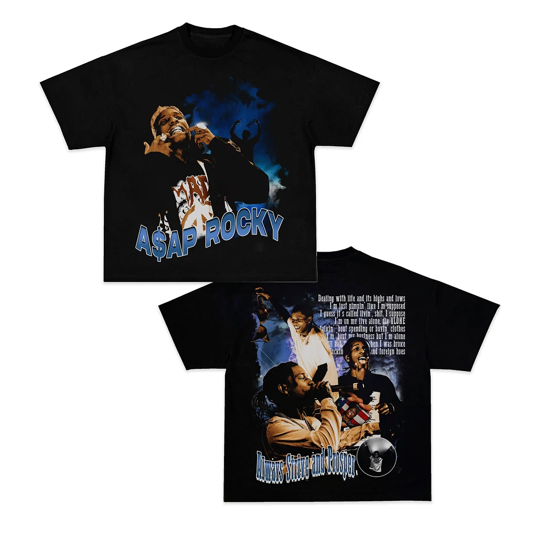 【Buy 5 Get 1 Free & Free Shipping】Trendy hip-hop print short-sleeved cotton T-shirt