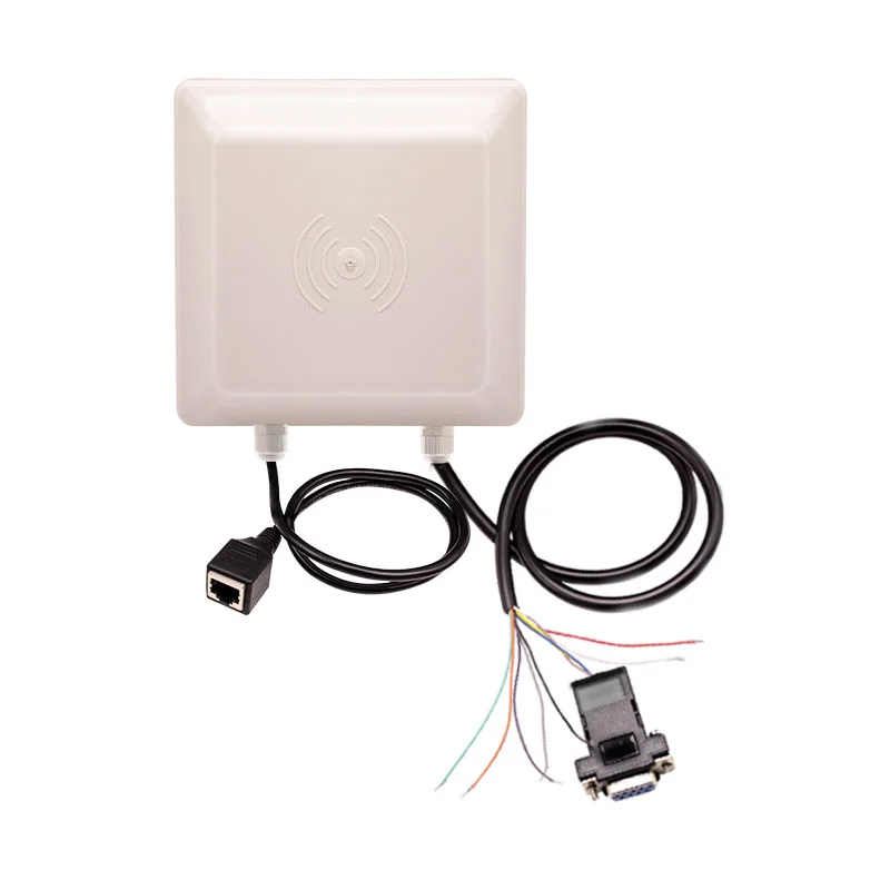 Parking access 1-10m Remote RFID Reader with integrated UHF 8dbi antenna RS232 RS485 WG26 Free C++ C# Java SDK ABS