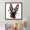 Dog-18CT Stamped Cross Stitch Kit(20x20cm)
