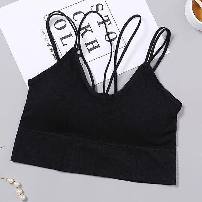 Solid Color Sexy Tank Crop Tops Women Fashion Basic Crop Top Streetwear Sleeveless Camis Cool Girls Cropped Tee Camisole Femme
