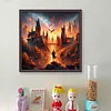 Castle At Sunset-11CT Stamped/Counted Cross Stitch 45*45cm/17.72*17.72in
