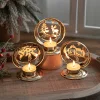 Christmas Festive Table Decor Prop Golden Candle Holder 