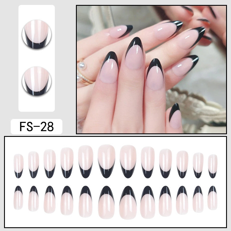 Minimalist Color Block ABS Press-on Nails 1 Set