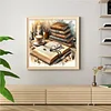 Books And Coffee-11CT Stamped Cross Stitch 40*40cm/15.75*15.75in