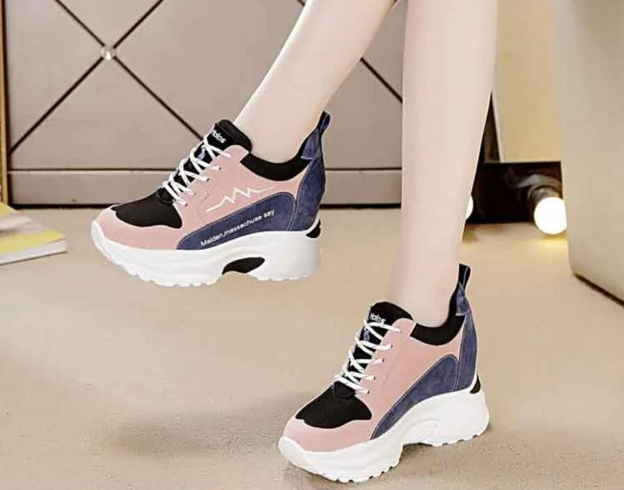 Women Vulcanize Shoes Women Sneakers Spring Autumn Fashion Ladies Causal Shoes Woman Leather Platform Shoes Female Sneakers W04