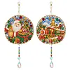 2pcs/set DIY Diamond Painting Double-Sided Suncatcher Hanging Ornament, Crystal Pendant Home Decor Set