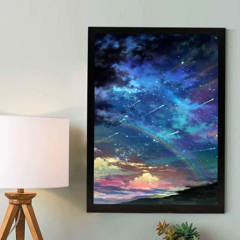 Diamond Painting - Full Round Drill - Meteor Shower(30*40cm)