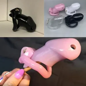 pornhint Pornhint Resin /Plastic Chastity Belt Cage Lockable Device for Male Bondage Ring Trainer