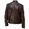 Biker Casual Zipper Leather Jacket