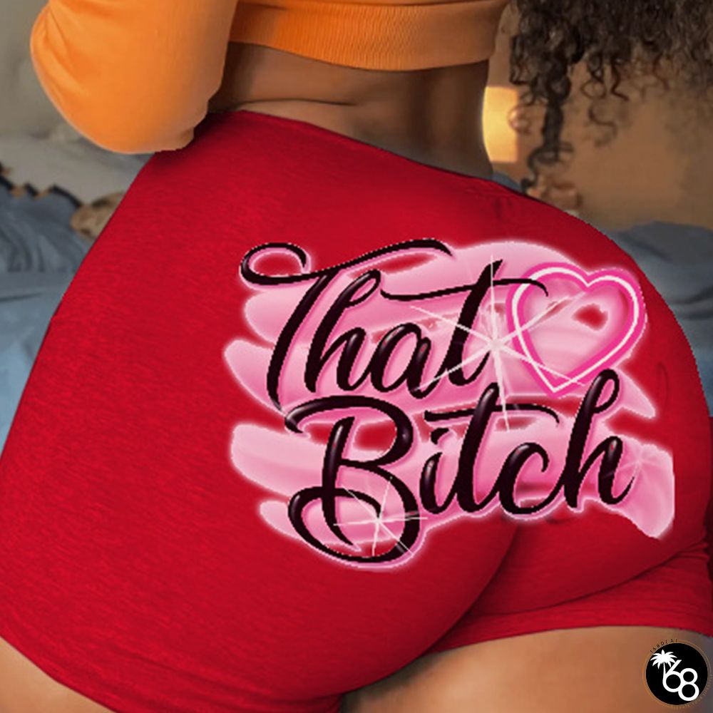 Red Casual Print Patchwork Letter Skinny High Waist Pencil Positioning Print Bottoms | 168DEAL