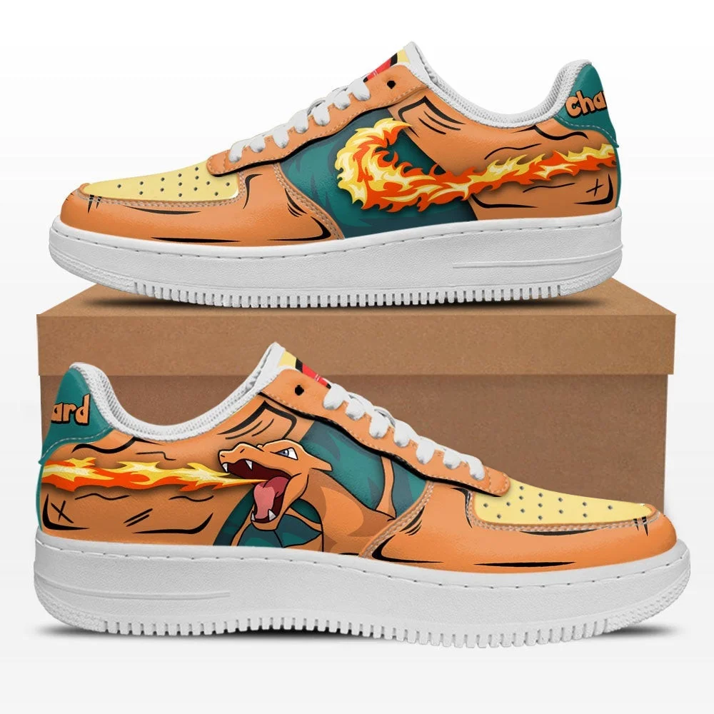 Kingofallstore - Anime Shoes Charizard Air Sneakers Custom Pokemon Anime Shoes