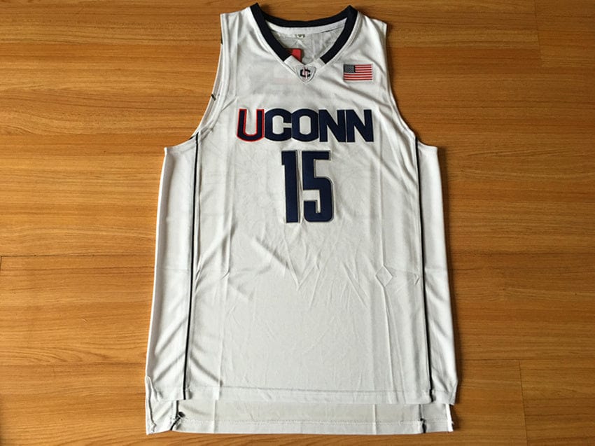 NCAA University of Connecticut No. 15 Kemba Walker White Jersey mysite