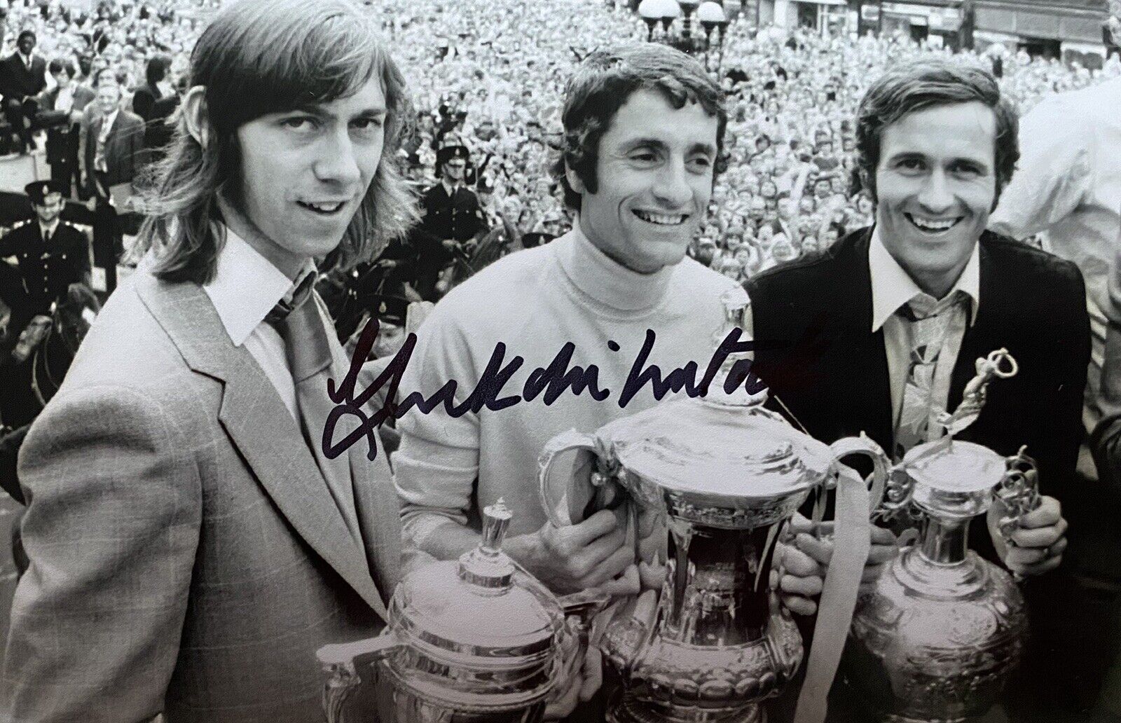 Frank McLintock Genuine Hand Signed Arsenal 6X4 Photo Poster painting 5