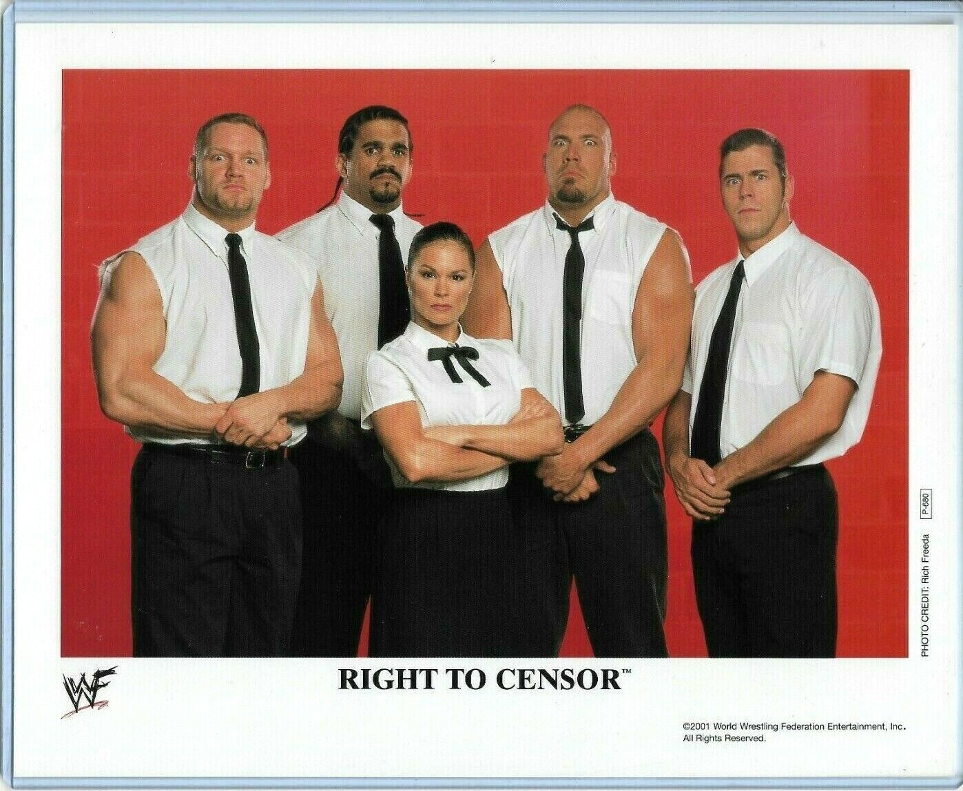 WWE RIGHT TO CENSOR P-680 OFFICIAL LICENSED AUTHENTIC ORIGINAL 8X10 PROMO Photo Poster painting