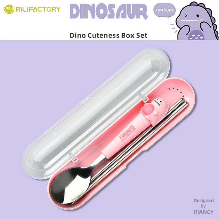 Dinosaur Jr. Cutlery Box Set (Chopsticks & Spoon) Rilifactory
