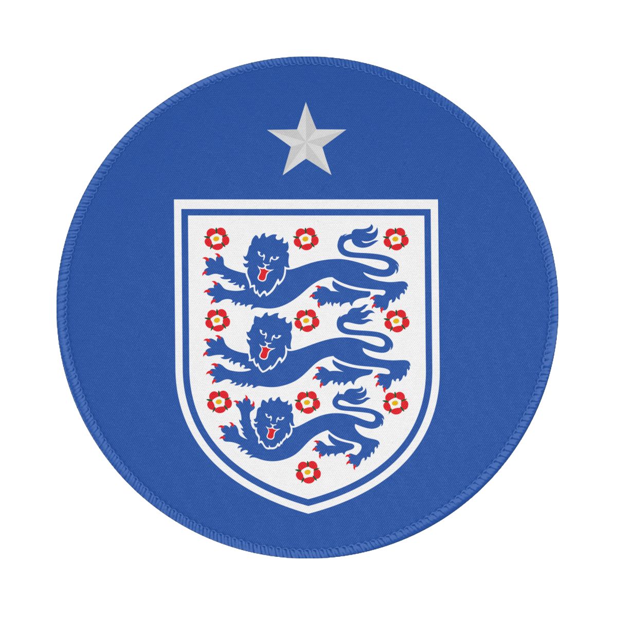 England National Football Team Non-Slip Rubber Round Mouse Pad