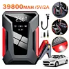 39800mAh Car Jump Starter Air Pump Auto Tire Inflator Multifunctional Power Bank