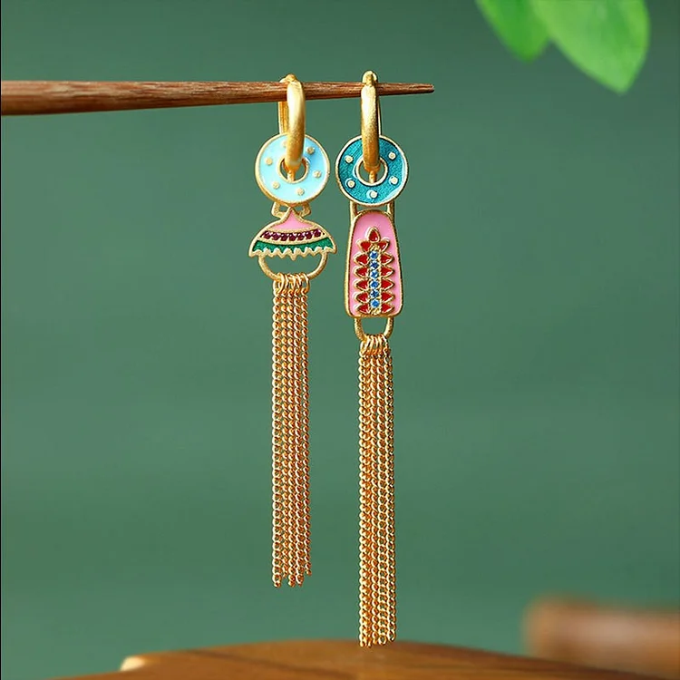 Vintage Irregular Tassel Earrings