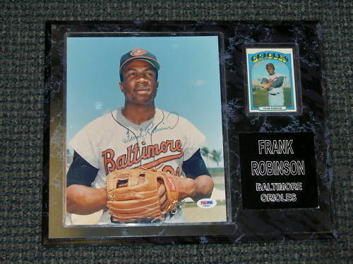 Frank Robinson Autograph Signed 8X10 Photo Poster painting Plaque +Card