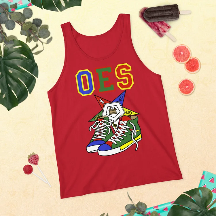 Order of the Eastern Star OES Style Unisex Tank Top