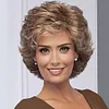 Women's Brown Short Hair Fluffy Curly Wig