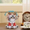 Xmas Acrylic Shaking Head 5D DIY Diamond Art Tabletop Decoration (Christmas Cat)