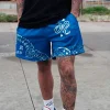  **Colorful Bandana Print Shorts - Stylish & Comfortable for Summer** by Inlyline