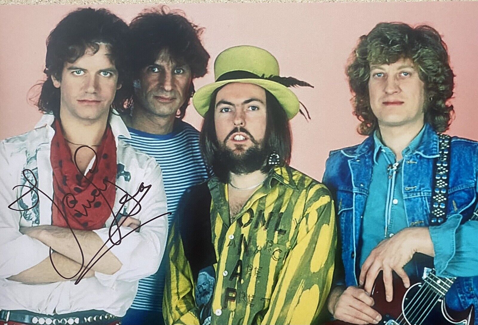 Jim / James Lea Genuine Hand Signed Slade 12x8 Photo Poster painting 4