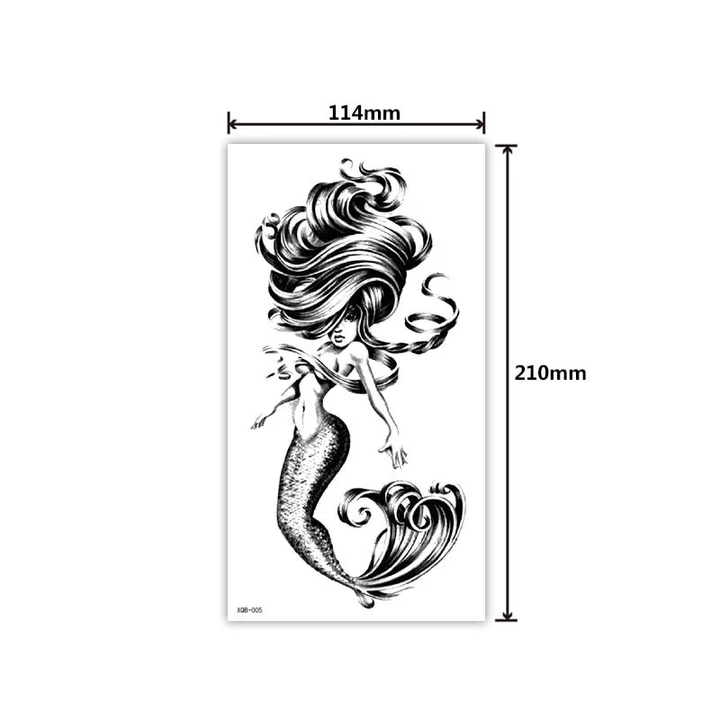 Full Arm Tattoo Sticker Creative Personality Small Full Arm Temporary Tattoo Original Waterproof Sweat Lasting Tattoo Sticker