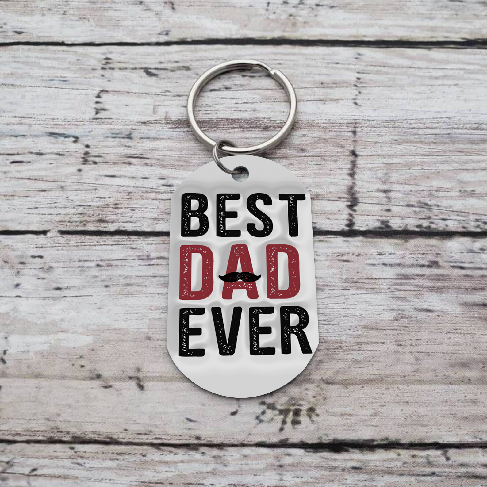 Best Dad Ever - Personalised 5 Names Holding Hands Keychain Custom Family Keychain Father's Day Gifts-Jessemade AU