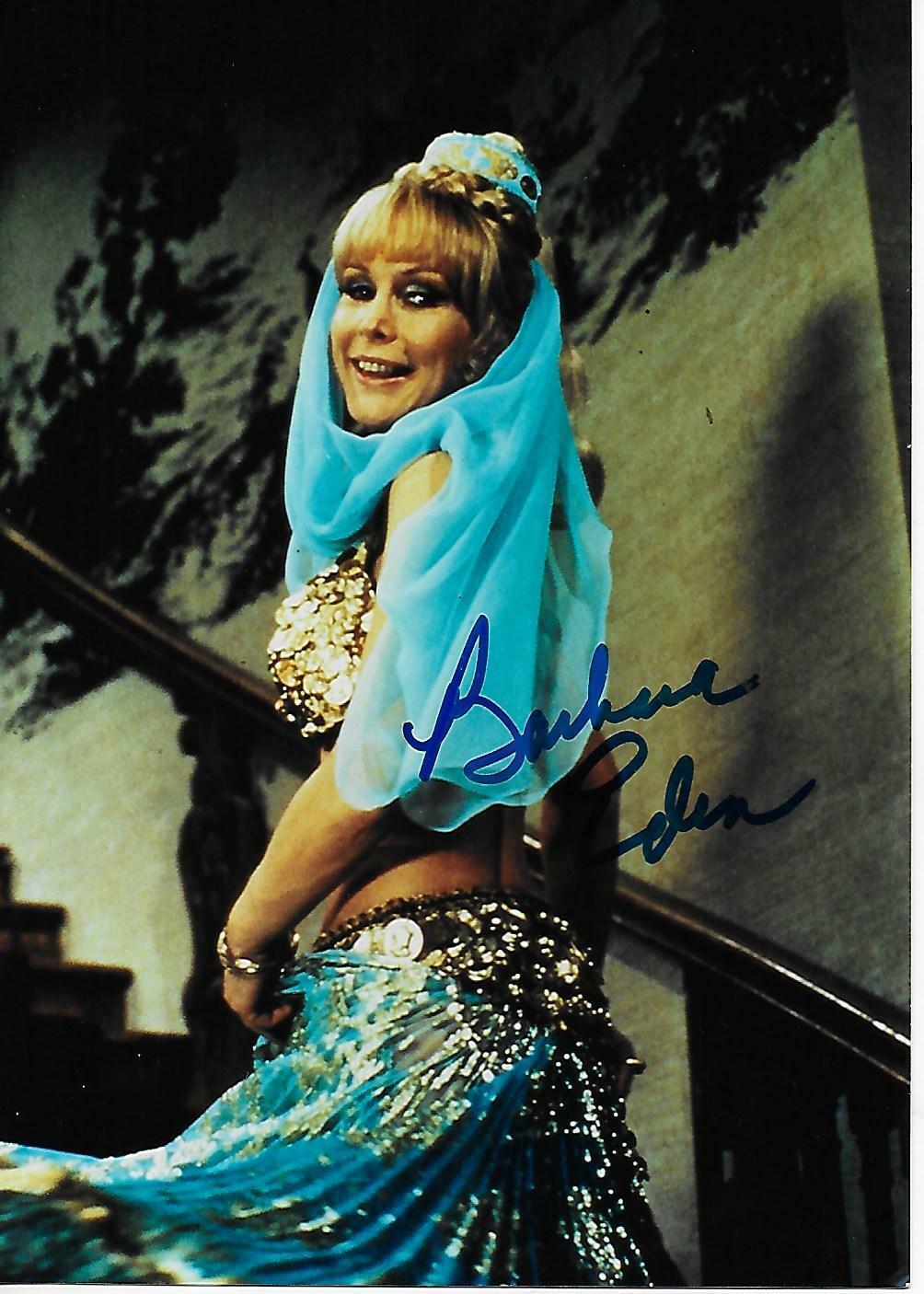 Barbara Eden Original Autographed Photo Poster painting 5x7