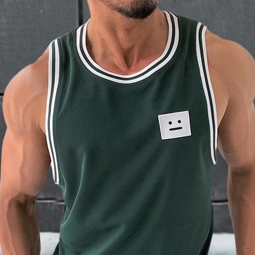 Men's Solid Color Print Versatile Casual Tank Top