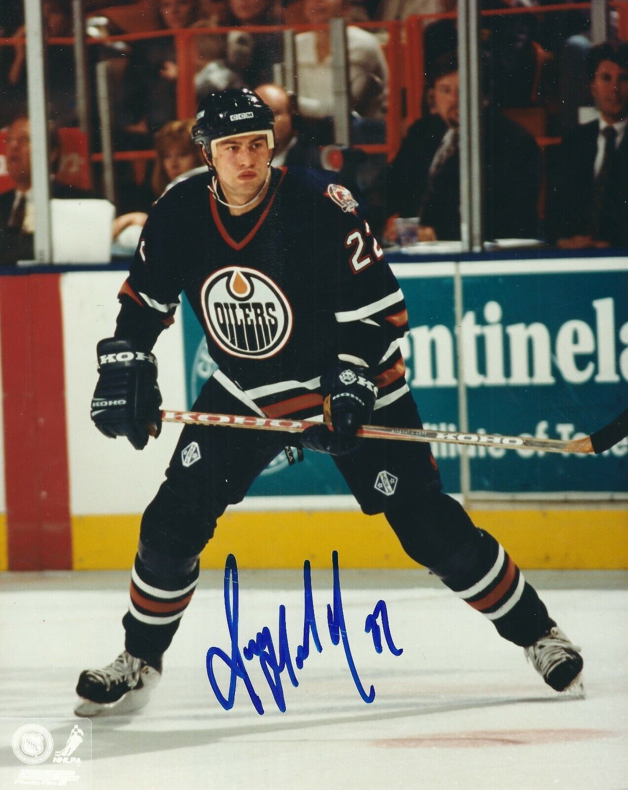 Autographed 8x10 ROMAN HAMRLIK Edmonton Oilers Photo Poster painting - w/COA