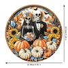 Acryl Halloween Skelett Paar - 5d DIY Handwerk Anhänger