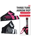 Arrow Bags 3 Tube Adjustable Shoulder Waist Carrying Hunting Storage Holder