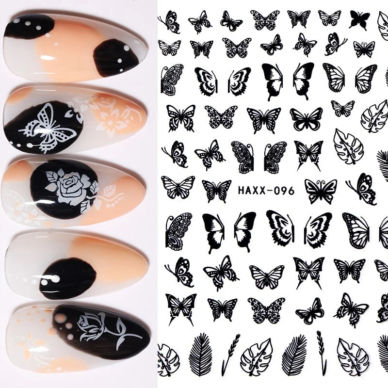 The New 3D Nail Sticker Cool English Letter Stickers For Nail Foil Love Heart Design Nails Accessories Fashion Manicures Sticker
