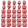 20 Pcs Numbered Pencil Toppers 1-20 Reusable Classroom Pencil Labels for Teachers Pencil Tracking Ma